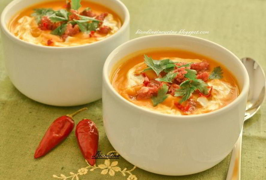 Неклассический суп-пюре из тыквы