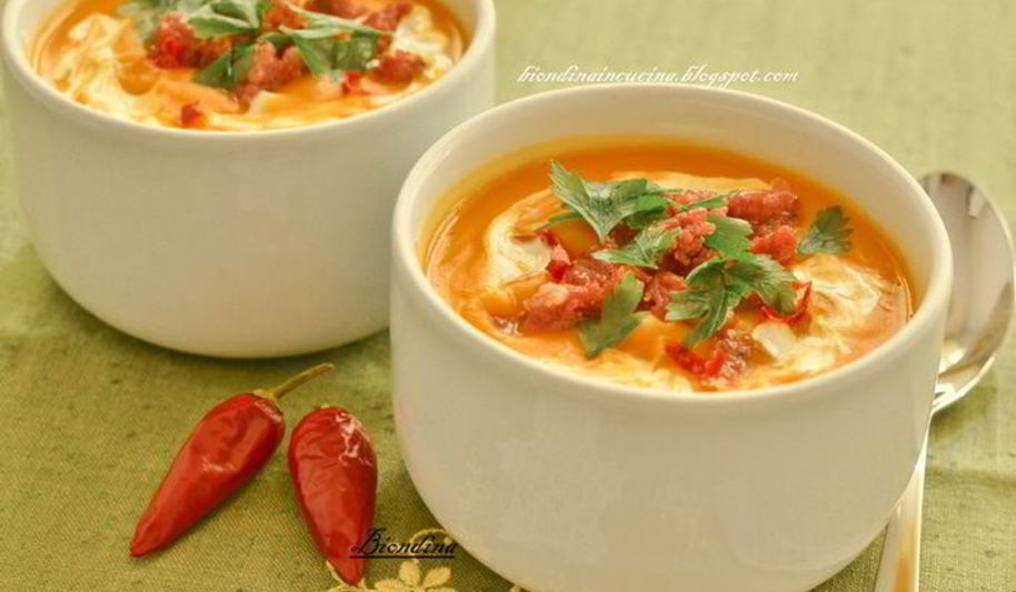 Рецепт неклассический суп-пюре из тыквы