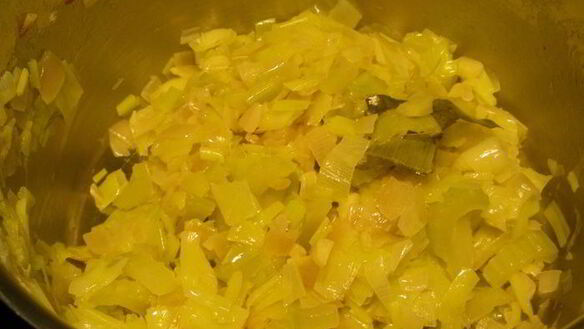 ШАГ 4. очень овощной суп-пюре из зеленого горошка