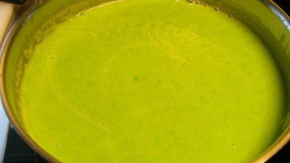 ШАГ 6. очень овощной суп-пюре из зеленого горошка