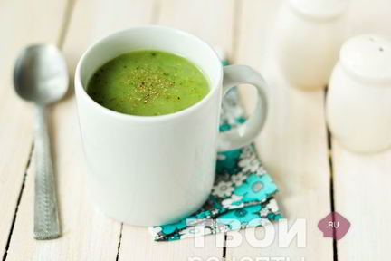 Овощной суп-пюре с базиликом