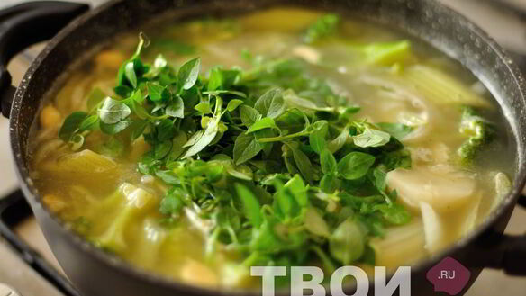 ШАГ 4. овощной суп-пюре с базиликом