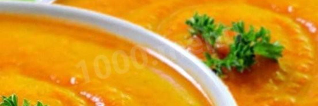 Постный суп пюре из картофеля и моркови