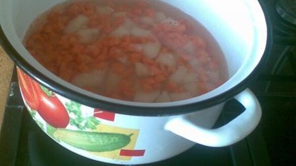 ШАГ 4. постный суп пюре из картофеля и моркови