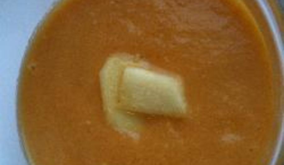 Рецепт простой морковный суп-пюре с имбирем