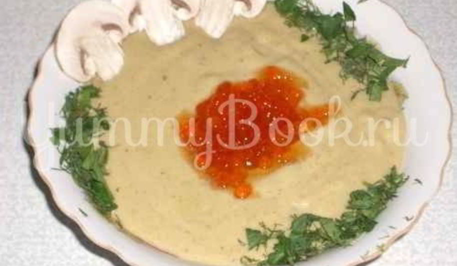 Рецепт суп-пюре грибной с беконом