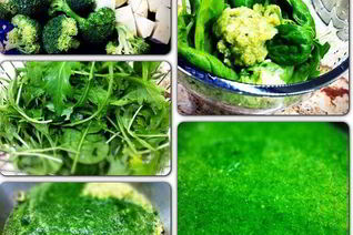 Суп пюре из брокколи, корня сельдерея и салатной зелени