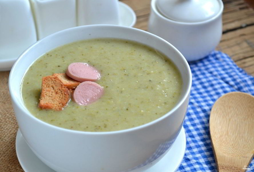 Суп-пюре из брокколи со сливками