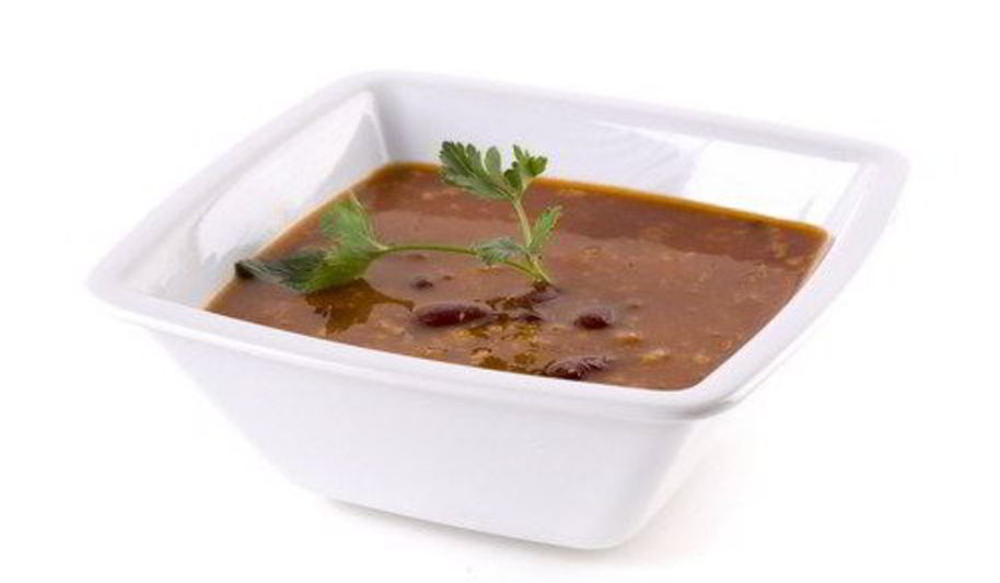 Рецепт суп-пюре из черной фасоли и кориандра