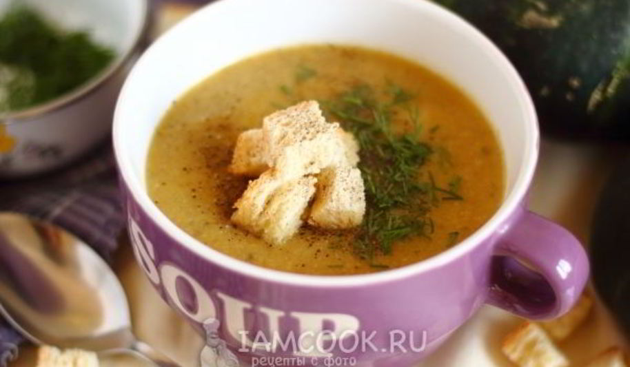 Рецепт суп-пюре из грибов и патиссонов