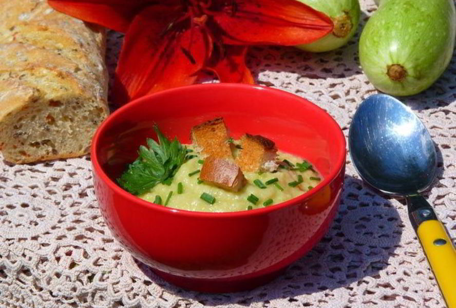 Суп-пюре из кабачков