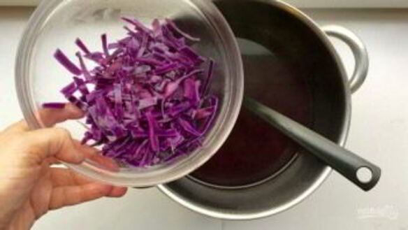 ШАГ 4. суп-пюре из краснокочанной капусты