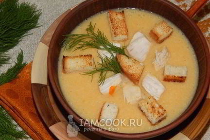 Суп-пюре из курицы с картофелем