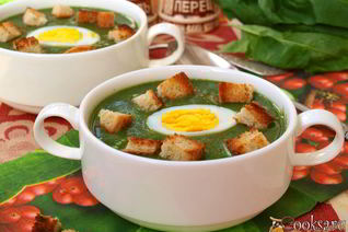 Суп-пюре из шпината