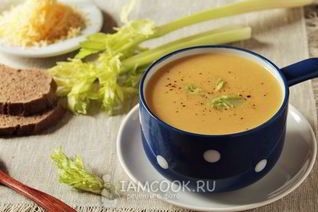 Суп-пюре из стеблевого сельдерея