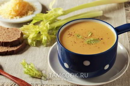 Суп-пюре из стеблевого сельдерея