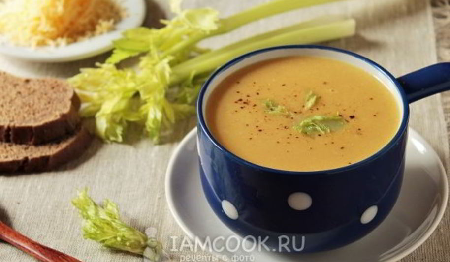 Рецепт суп-пюре из стеблевого сельдерея