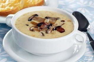 Суп-пюре из сушеных грибов