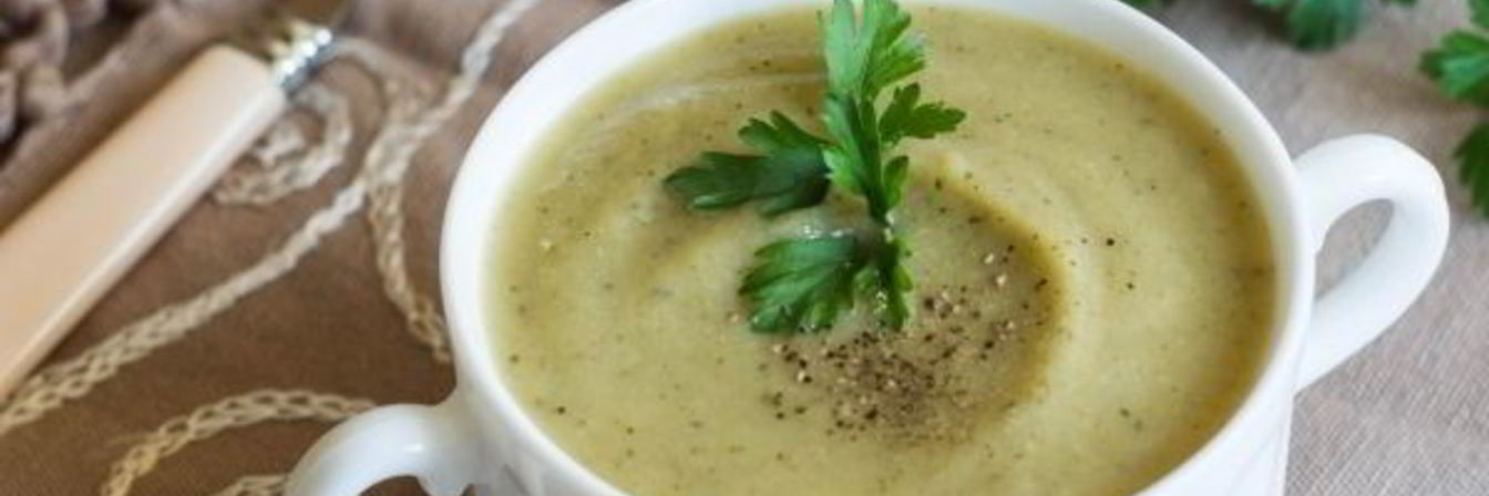 Суп-пюре из цветной капусты и кабачков