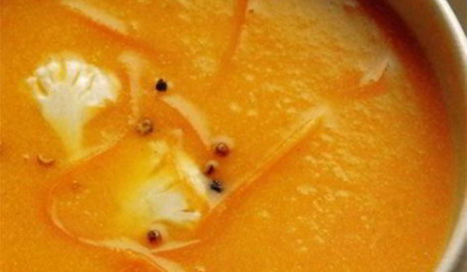 Рецепт суп-пюре из цветной капусты с морковью