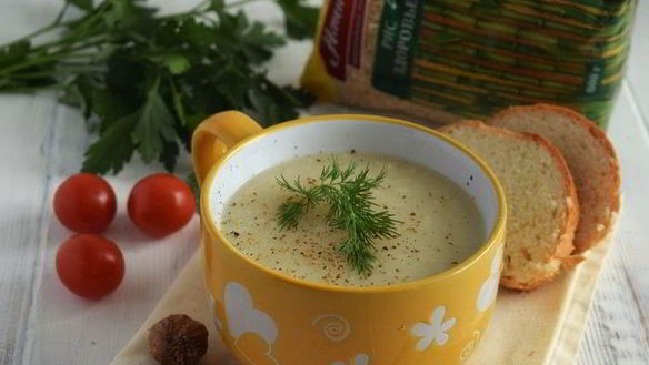 ШАГ 5. суп-пюре из цветной капусты с рисом