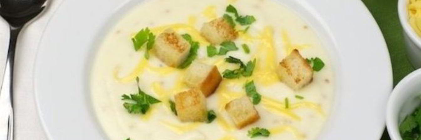 Суп-пюре из цветной капусты со сливками