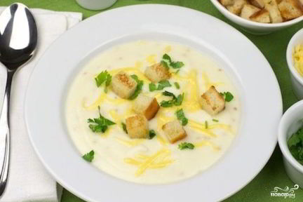 Суп-пюре из цветной капусты со сливками