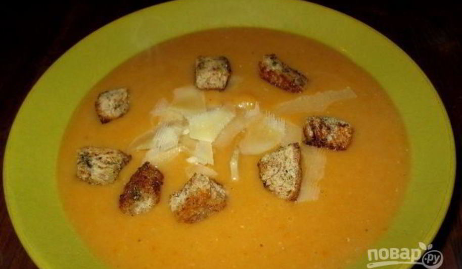 Рецепт суп-пюре из тыквы диетический
