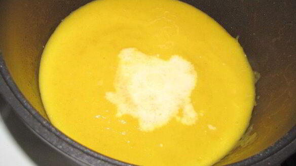 ШАГ 4. суп-пюре из тыквы с беконом и орехами