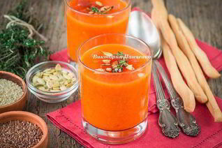 Суп-пюре из запеченных овощей