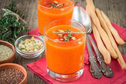 Суп-пюре из запеченных овощей