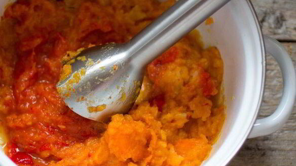 ШАГ 5. суп-пюре из запеченных овощей