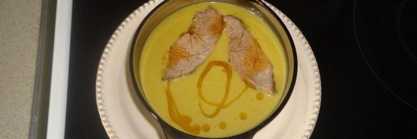 Суп-пюре из зеленого горошка с яблоками