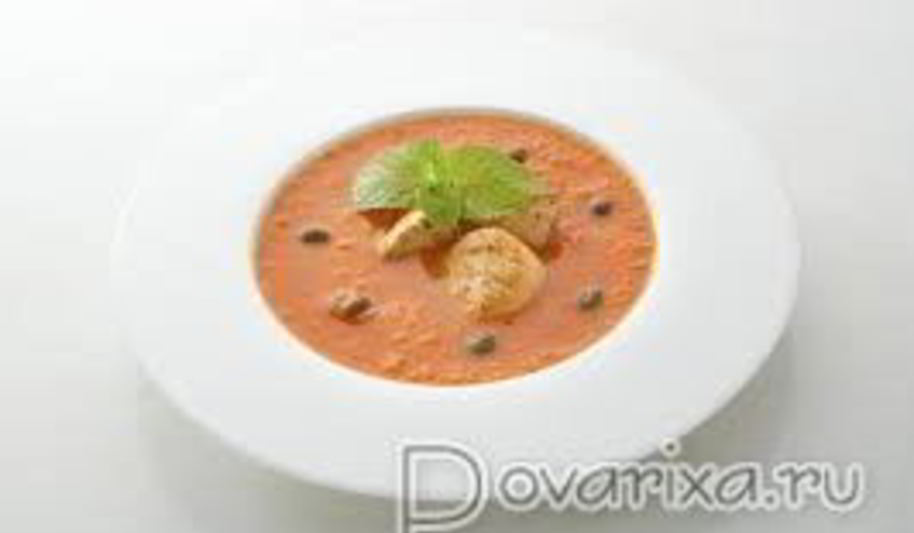 Рецепт суп-пюре морковный с гребешком и индейкой