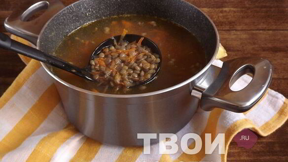 ШАГ 4. суп-пюре с чечевицей и морковью