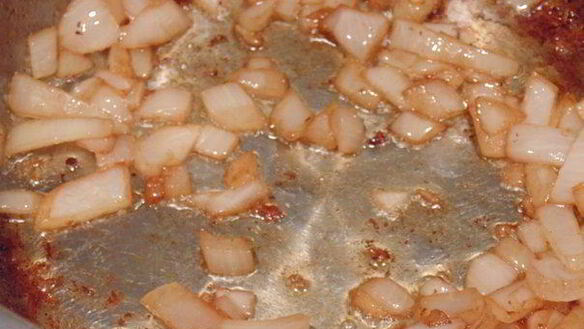 ШАГ 3. суп-пюре с курицей, овощами и пармезановыми гренками