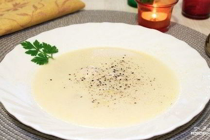 Суп-пюре с плавленым сыром