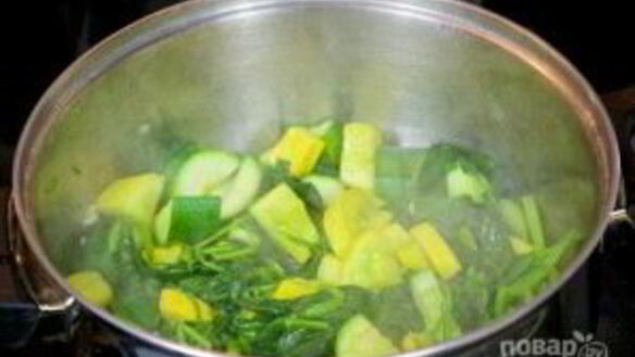 ШАГ 4. суп-пюре со шпинатом