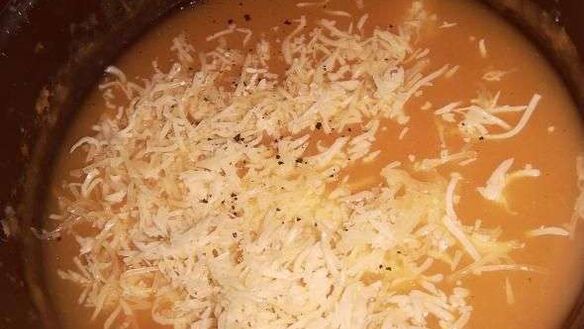 ШАГ 10. суп-пюре тыквенно-сырный