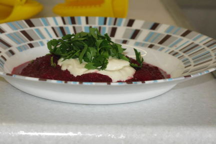 Свекольный суп-пюре