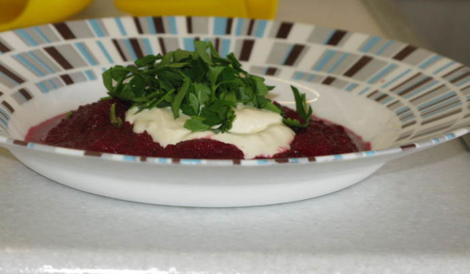 Рецепт свекольный суп-пюре