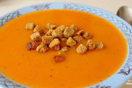 Томатно-тыквенный суп-пюре
