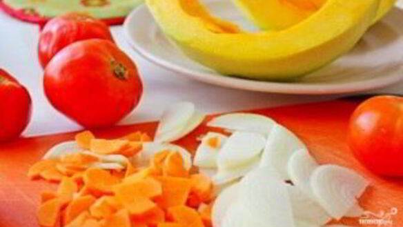 ШАГ 2. томатно-тыквенный суп-пюре