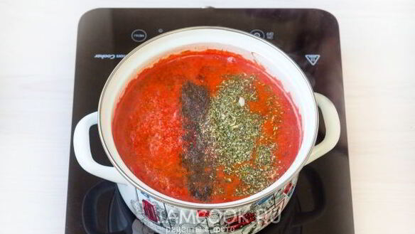 ШАГ 9. томатный суп-пюре с базиликом