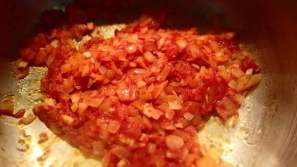 ШАГ 3. томатный суп-пюре