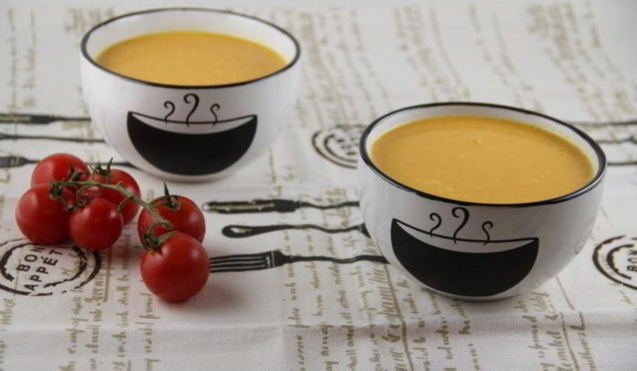 Рецепт тыквенно-морковный суп-пюре с кокосовым молоком и имбирем