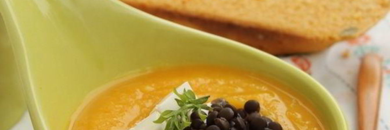 Тыквенный суп-пюре с чечевицей