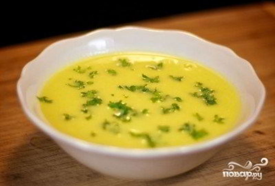 Тыквенный суп-пюре с рисом