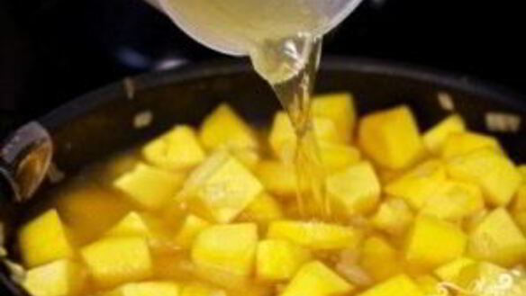 ШАГ 4. тыквенный суп-пюре с рисом