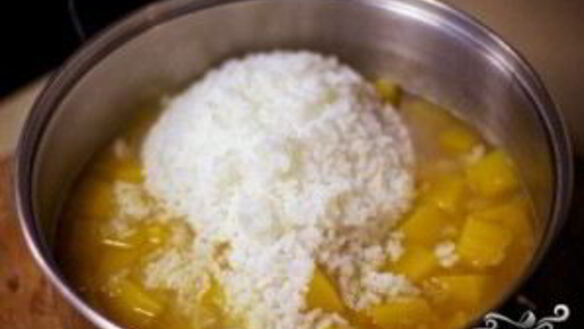 ШАГ 6. тыквенный суп-пюре с рисом